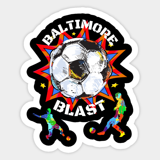 BALTIMORE BLAST SOCCER TEAM DESIGN Sticker by The C.O.B. Store